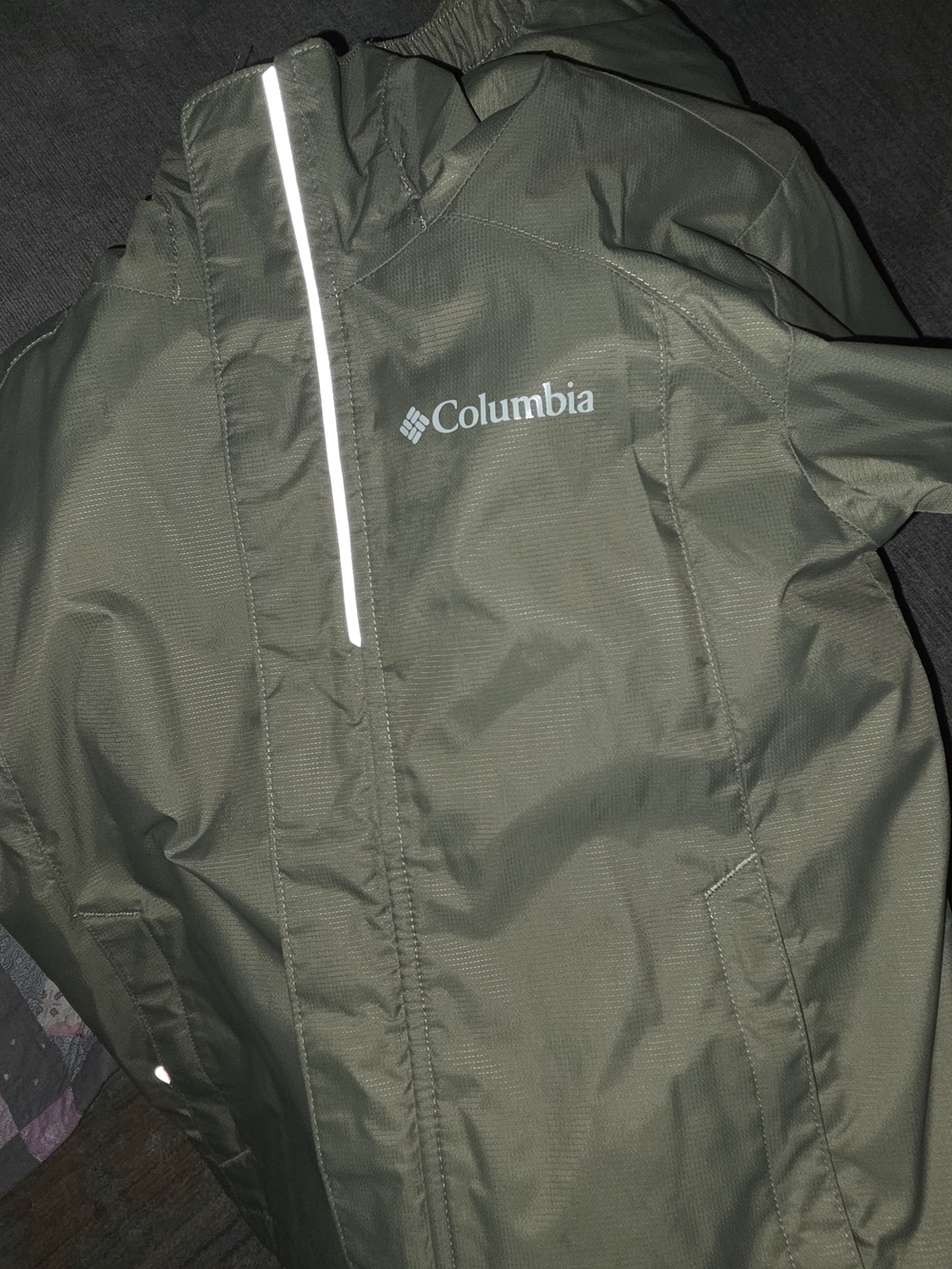Columbia Olive Green Rain Jacket